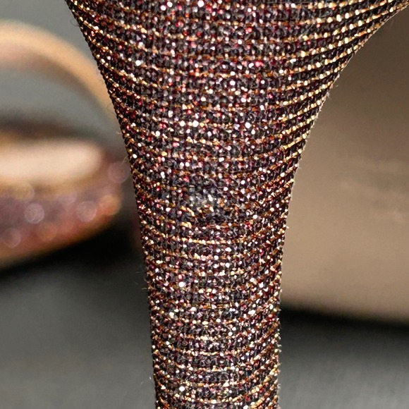 Stuart Weitzman Nudist Metallic Sunset Shimmer Ankle Strap Sandals 7.5 M Spain - Picture 9 of 12